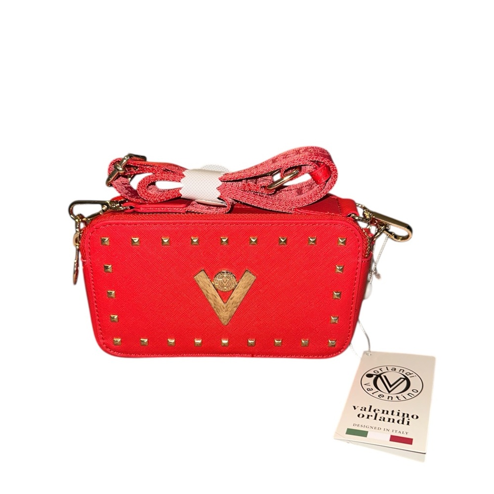 NWT Valentino Orlandi Red Camera Bag